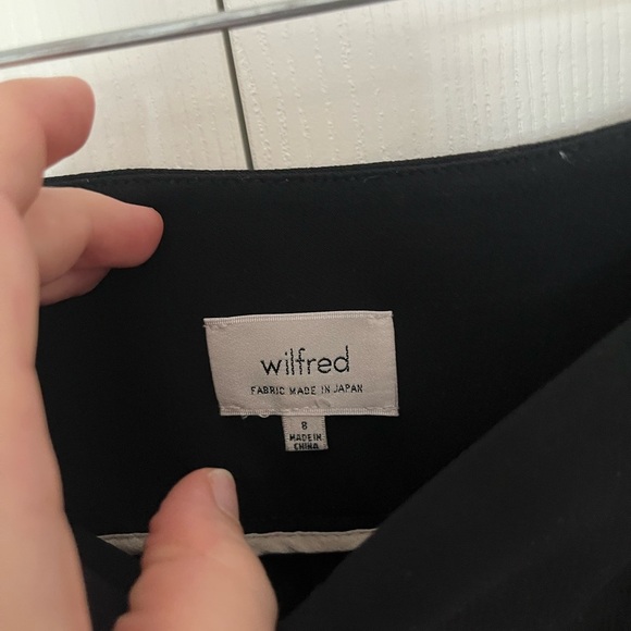 Wilfred Black Crepette wide leg with side zip 8 - Picture 5 of 6